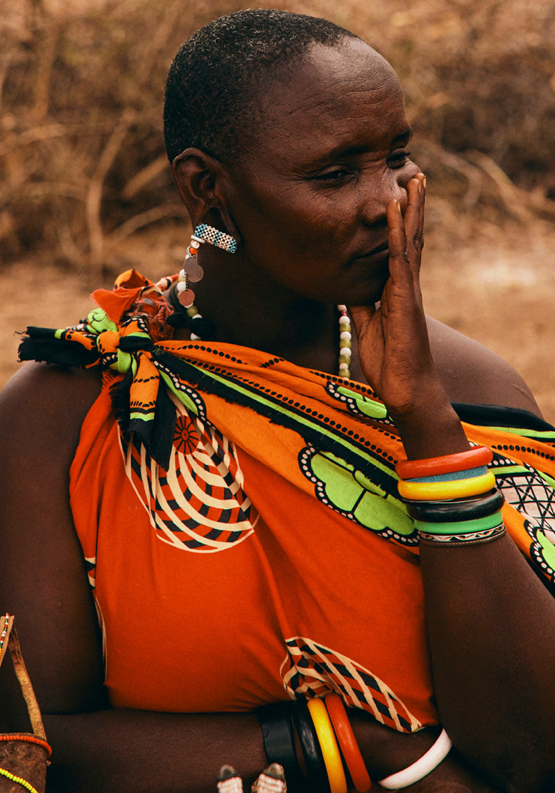 BEADED WOMAN - KENYA SERIES